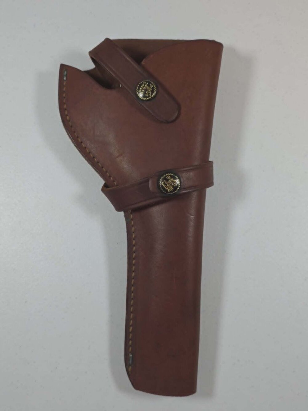 BRAUER BROS GUN HOLSTER H 11 VINTAGE BROWN LEATHER RIGHT HAND ST. LOUIS